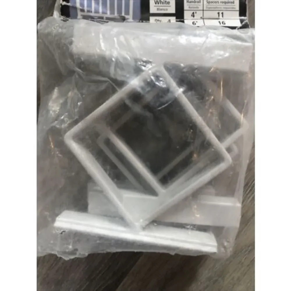 Peak Aluminum Railing White Aluminum Decorative Handrail Spacers Rail Kit. Read